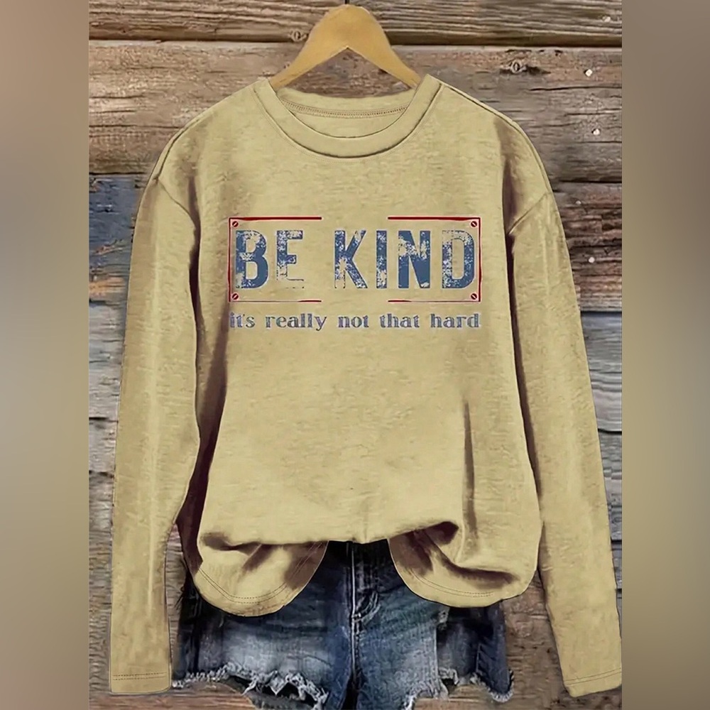 Women's Slogan Print T-Shirt Medium